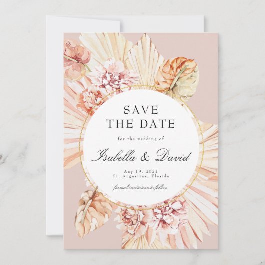 Moderne Foto Pampas Gedroogde Woestijn Save the Da Kaart (Voorkant)