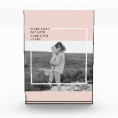 Moderne foto Pastel Roze familie Lovely Gift (Voorkant)