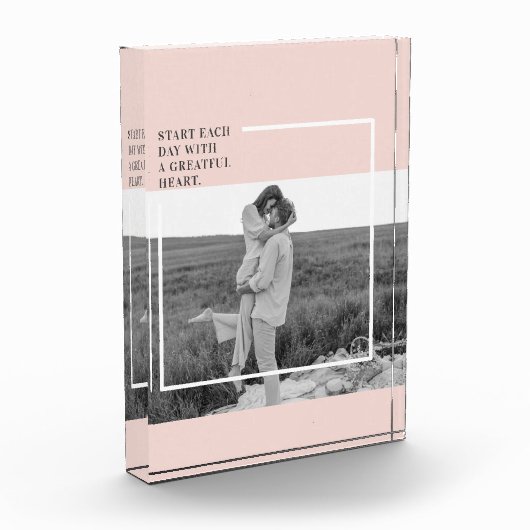 Moderne foto Pastel Roze familie Lovely Gift (Links)