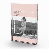 Moderne foto Pastel Roze familie Lovely Gift (Rechts)