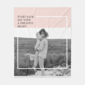 Moderne foto Pastel Roze familie Lovely Gift Fleece Deken (Voorkant)