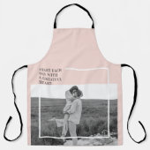 Moderne foto Pastel Roze familie Lovely Gift Schort (Voorkant)