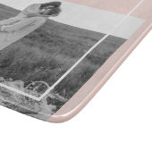 Moderne foto Pastel Roze familie Lovely Gift Snijplank (Hoek)