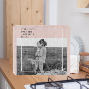 Moderne foto Pastel Roze familie Lovely Gift Snijplank