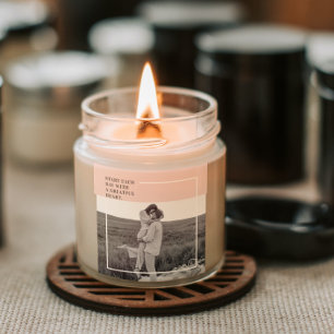 Moderne foto Pastel Roze familie Lovely Gift Vierkante Sticker