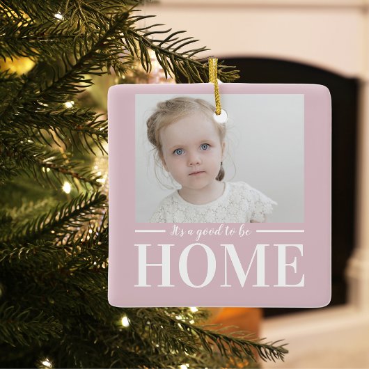 Moderne foto - Pastel Roze familie - thuiscadeau Keramisch Ornament