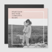 Moderne foto pastelroze familie leuk cadeau (Voorkant / Achterkant)