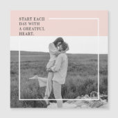 Moderne foto pastelroze familie leuk cadeau (Voorkant)