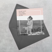 Moderne foto pastelroze familie leuk cadeau