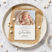 Moderne foto peetmoeder voorstel kaart