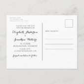 Moderne foto Pet Pet Wedding Save the Date Aankondigingskaart (Achterkant)