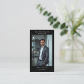 Moderne Foto Professionele Advocaat QR Code Visitekaartje (Staand voorkant)