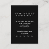 Moderne foto QR code aangepaste sociale media pict Visitekaartje (Achterkant)