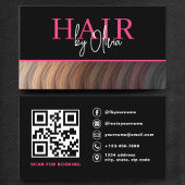 Moderne Foto QR Code Hair Stylist Visitekaartje