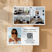 Moderne foto QR Code Interieur Decorator Visitekaartje