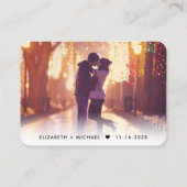 Moderne foto QR Code Sage Green Wedding RSVP Informatiekaartje (Achterkant)