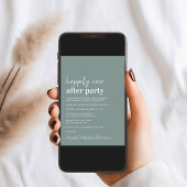 Moderne foto QR Code Weddenschap Reception Kaart