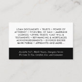 Moderne foto QR notaris ondertekening lening agent Visitekaartje (Achterkant)