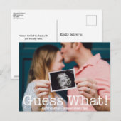 Moderne foto raad eens wat! Zwangerschap Aankondig Aankondigingskaart (Voorkant / Achterkant)