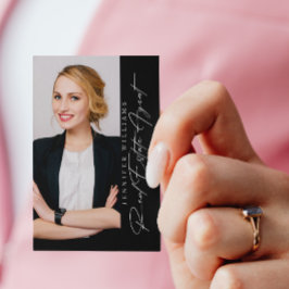 Moderne foto Real Estate Agent Visitekaartje