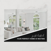 Moderne foto real estate marketing ansichtkaart
