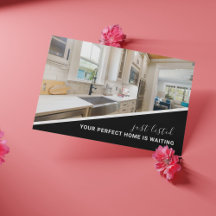 Moderne foto real estate marketing ansichtkaart