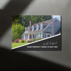 Moderne foto real estate marketing ansichtkaart briefkaart