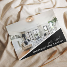 Moderne foto real estate marketing ansichtkaart