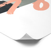 moderne foto  regenboogwereld's beste moeder ooit poster (Hoek)