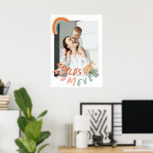 moderne foto  regenboogwereld's beste moeder ooit poster (Thuiskantoor)