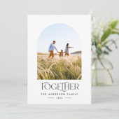 Moderne foto rode boog samen typografie (Staand voorkant)