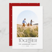 Moderne foto rode boog samen typografie (Voorkant / Achterkant)