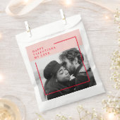 Moderne foto | Rode en roze fijne Valentijnse cade Bedankzakje (Geknipt)