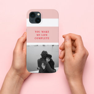 Moderne foto   Rode en roze fijne Valentijnse cade Case-Mate iPhone Case