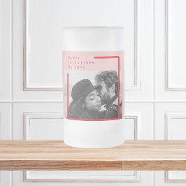 Moderne foto | Rode en roze fijne Valentijnse cade Matglas Bierpul