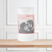 Moderne foto | Rode en roze fijne Valentijnse cade Matglas Bierpul