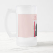 Moderne foto | Rode en roze fijne Valentijnse cade Matglas Bierpul (Links)