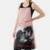 Moderne foto | Rode en roze fijne Valentijnse cade Schort (Insitu)