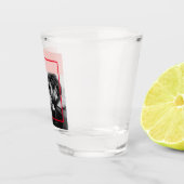 Moderne foto | Rode en roze fijne Valentijnse cade Shot Glas (Rechts)