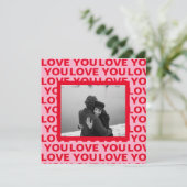 Moderne foto | Rood- en roze liefde U Valentijnse (Staand voorkant)