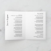 Moderne foto rouwdienst ontwerp programma (Binnen)