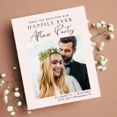 Moderne foto roze weddenschap Opslaan Datum