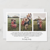 Moderne foto rustieke script elegant feestdagenkaart (Achterkant)