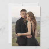 Moderne foto save our date kaart (Achterkant)