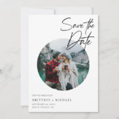 Moderne foto save the date (Voorkant)