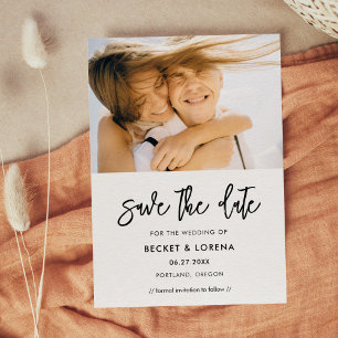 moderne foto save the date