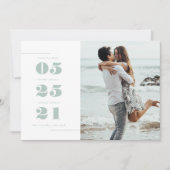 Moderne foto save the date (Voorkant)