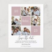 Moderne foto Save the Date Budget Wedding (Voorkant)