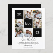 Moderne foto Save the Date Budget Wedding (Voorkant / Achterkant)