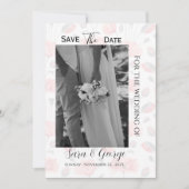 Moderne Foto Save the Date Kaart (Voorkant)